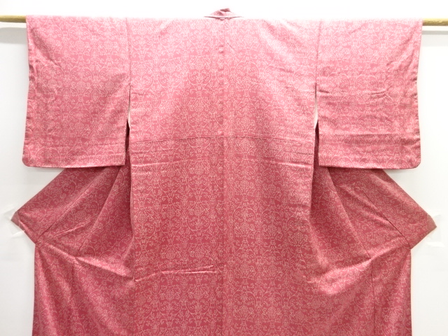  未使用品　更紗模様小紋着物